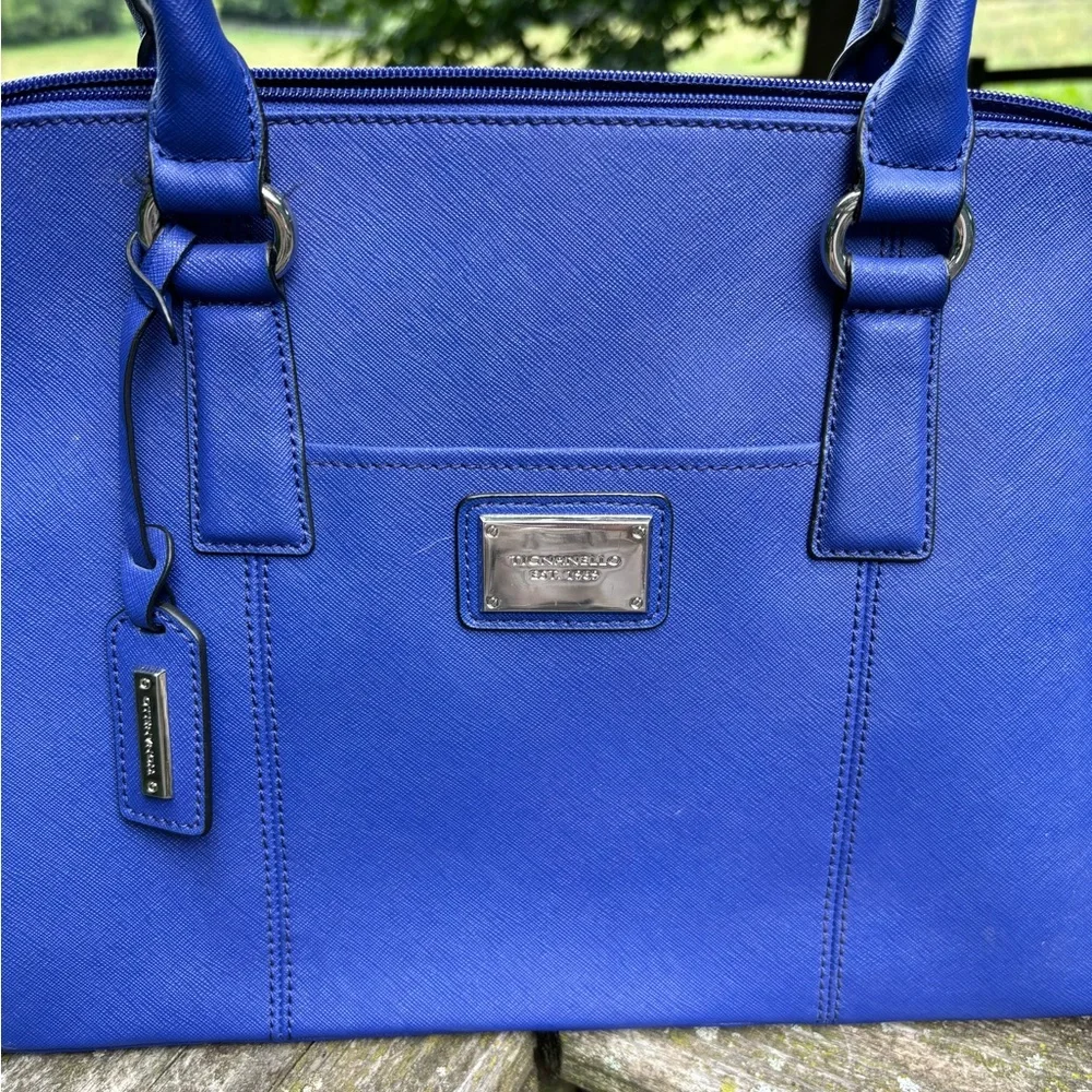 Tignanello Elegant Blue Handbag/Shoulder Bag/ Tote - Picture 3 of 10